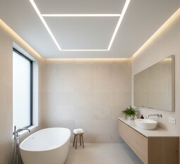 Двухуровневые натяжные потолки